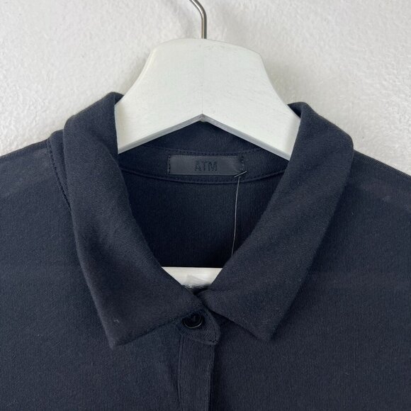 NWT ATM Side Slits Short Sleeve Midi Dress - Picture 7 of 11